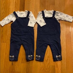 👶🏻👶🏻Twin overall set👶🏻👶🏻